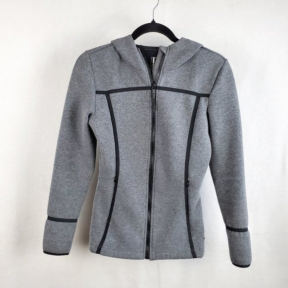 Mondetta womens jacket black and grey with hoodie - Picture 1 of 8